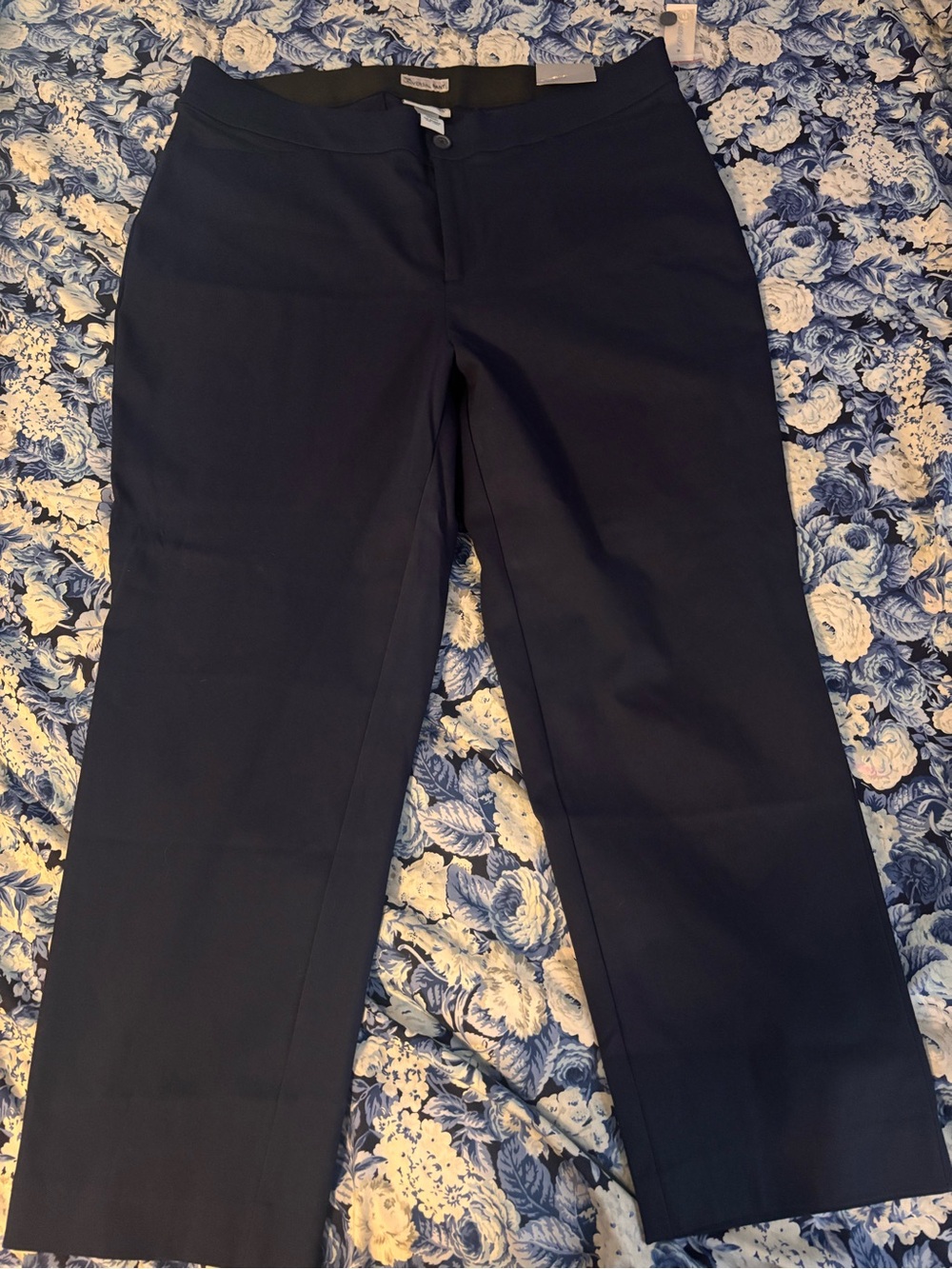 Catherine’s Navy Straight-Leg Dress Pants
